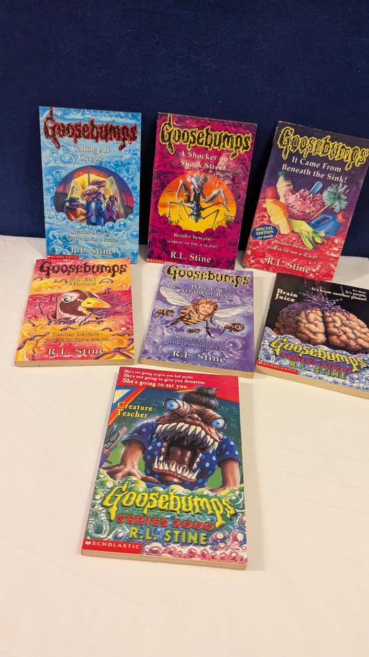 Goosebumps - R.L. Stine 7 Book Bundle 3,12,17,20,30,35 & 50