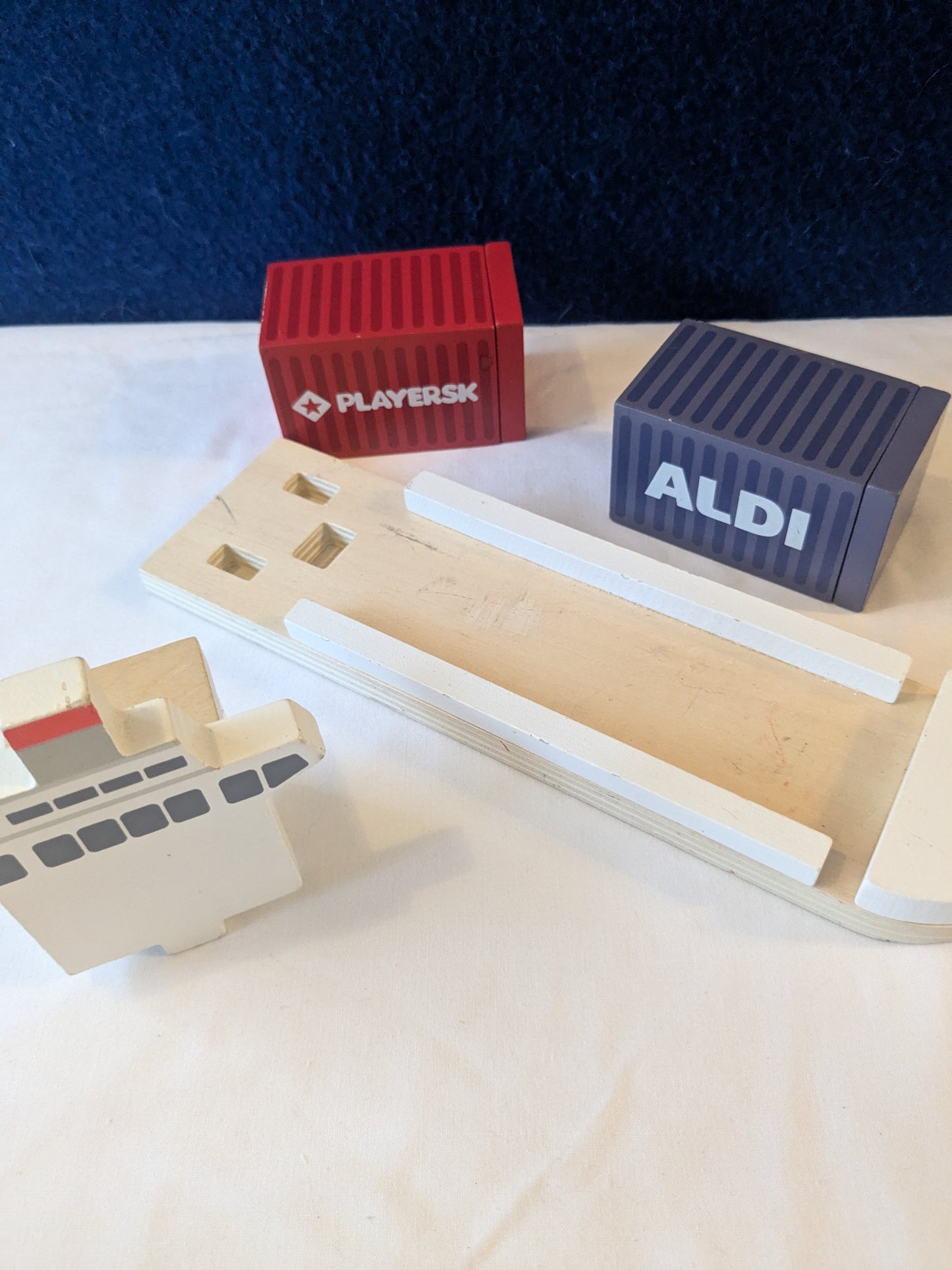 Little town Wooden Cargo Ship