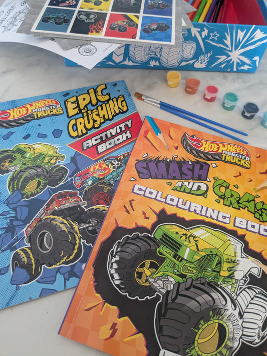 Hot Wheels Monster Trucks Activity Box