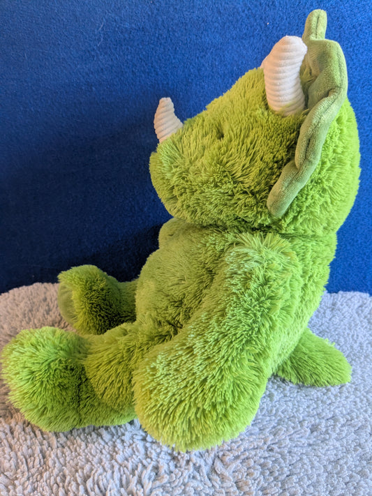 Large Green Triceratops Plush