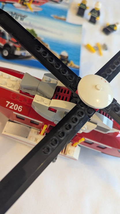 Lego City 7206 Fire Helicopter & Jeep
