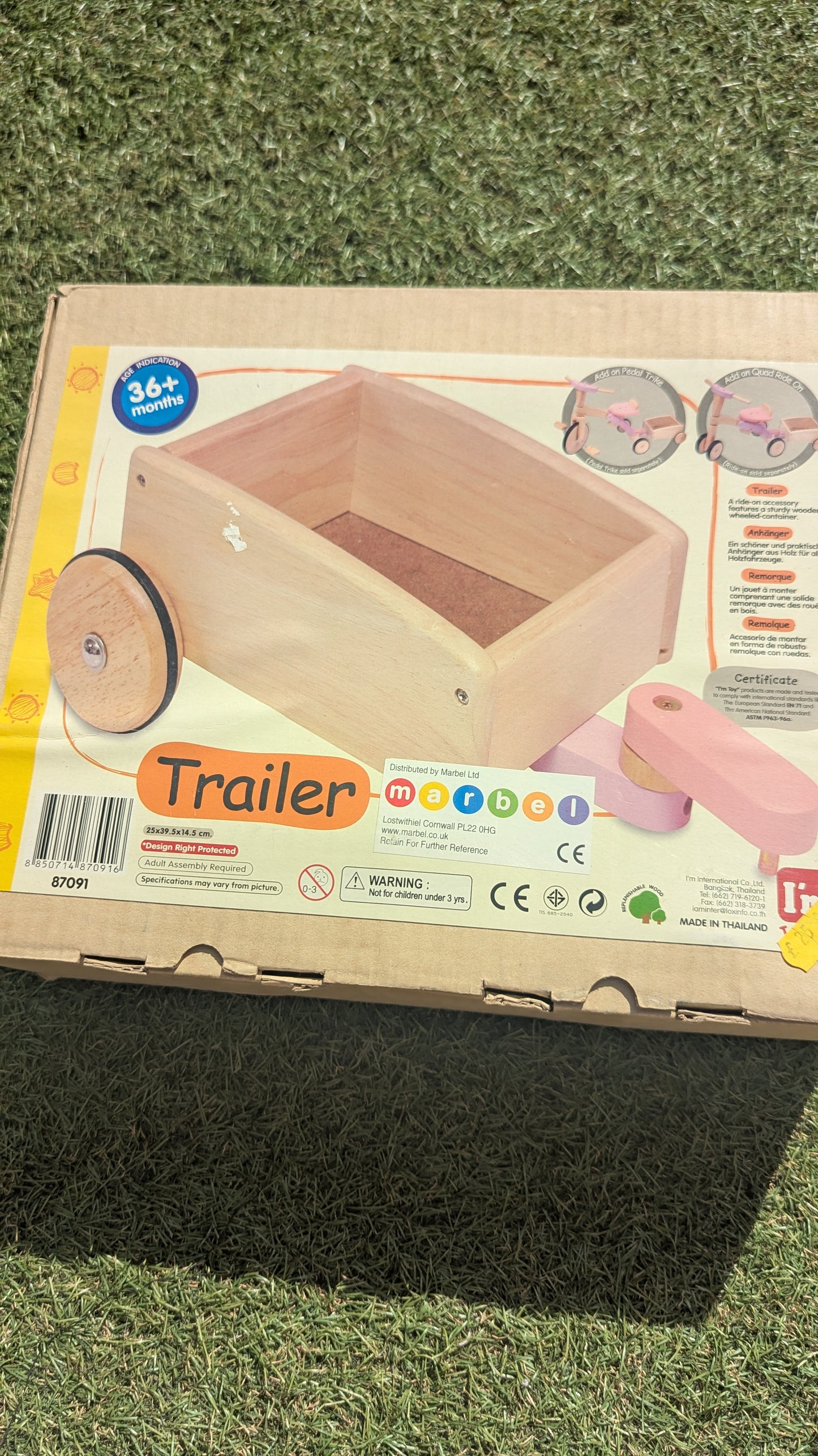 Marbel Wooden Trailer