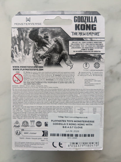 Playmates Toys Monsterverse Godzilla x Kong: Kong with B.E.A.S.T Glove