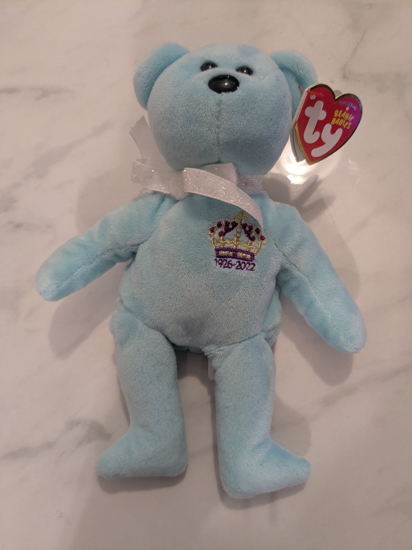 Elizabeth II Commemorative Blue 7" Bear