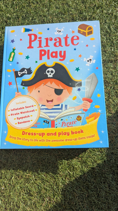 Pirate play dress up and play book