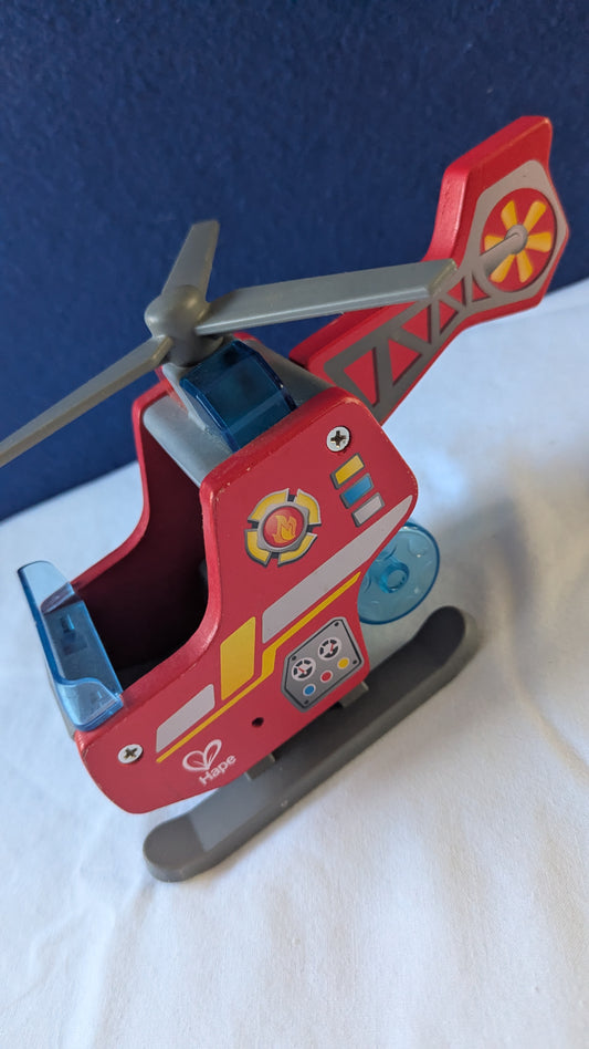 Hape wooden fire helicopter