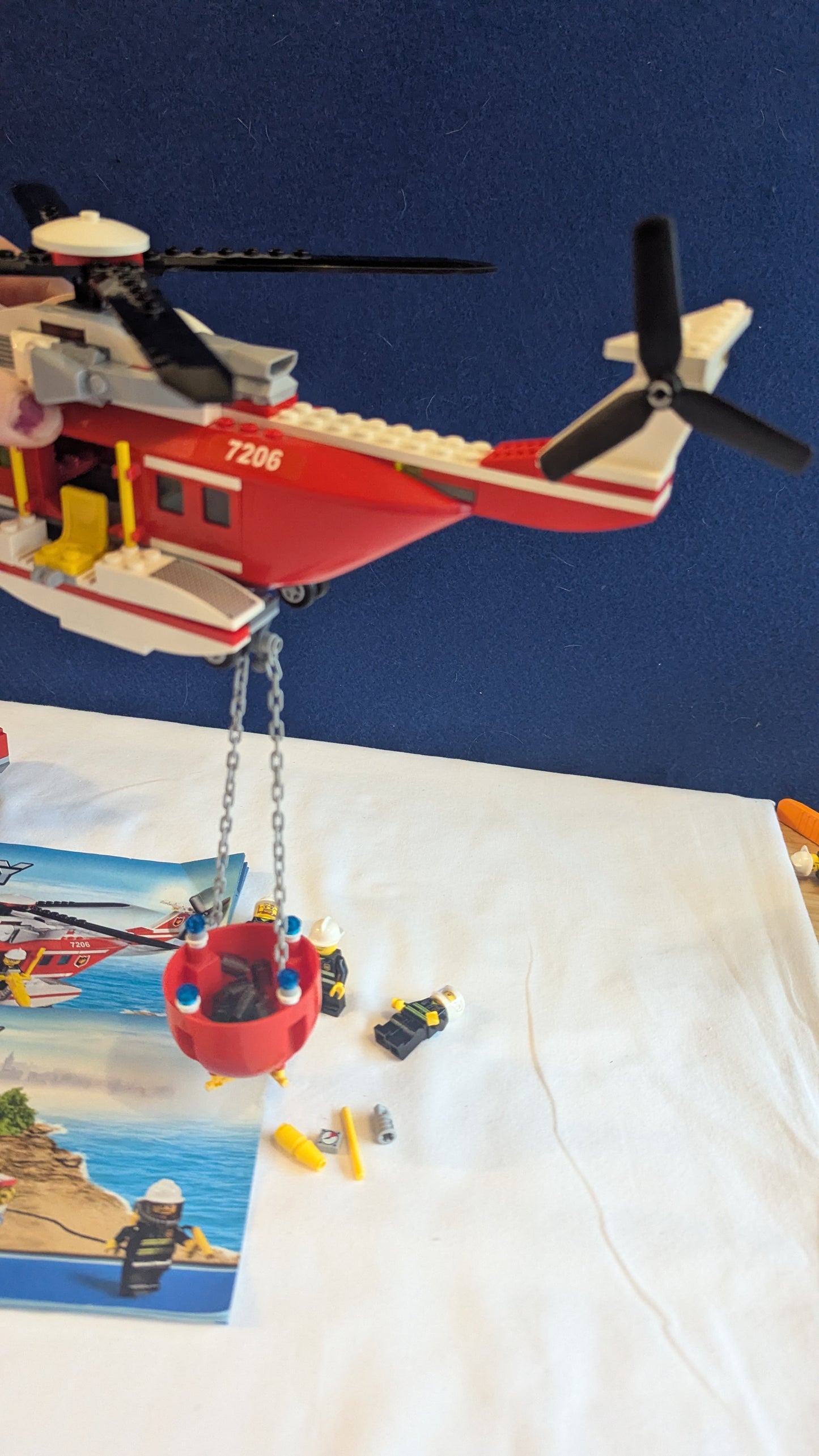 Lego City 7206 Fire Helicopter & Jeep