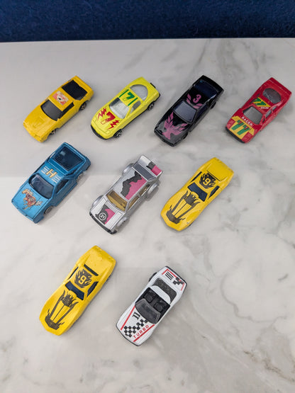Selection of 9 Generic Brand Toy Cars