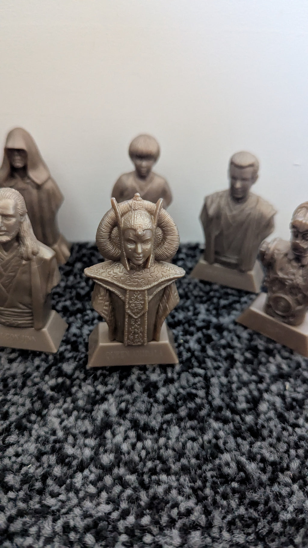 Vintage Kellogg's Star Wars Episode 1 Statuettes (Complete Set of 8)