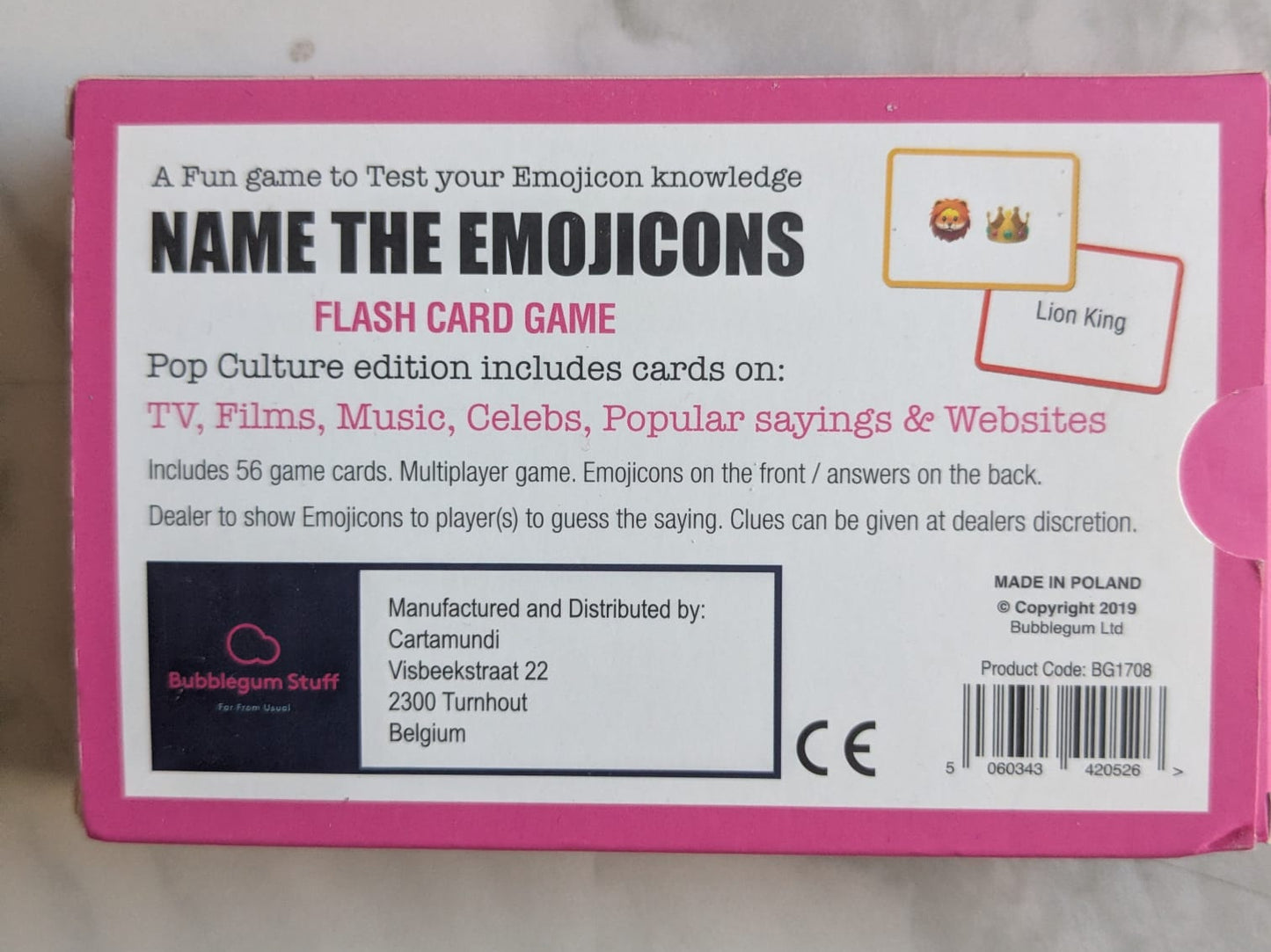 Name The Emojicons Flashcard Game: Pop Culture Edition