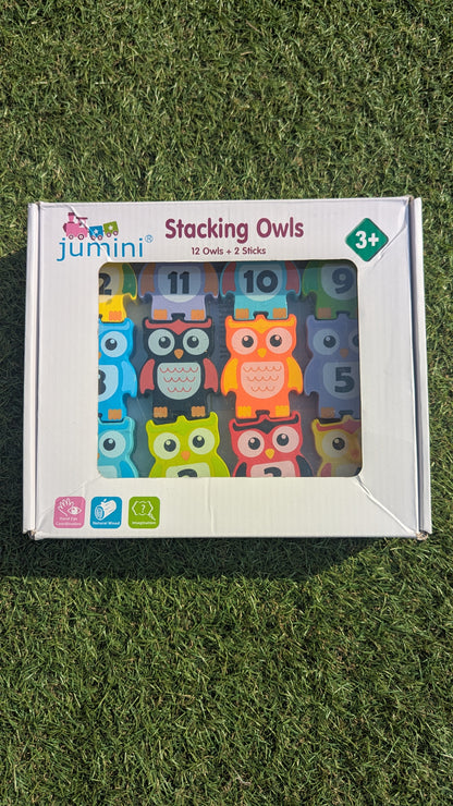 Wooden Stacking Owls