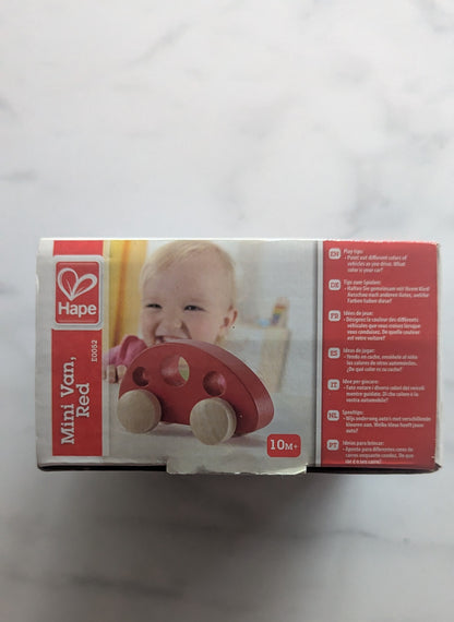 Wooden Mini Van Red E0052