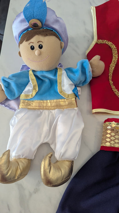 Disney Aladdin 3-5yrs Dress-up, Plush, Book & Teaching Pack