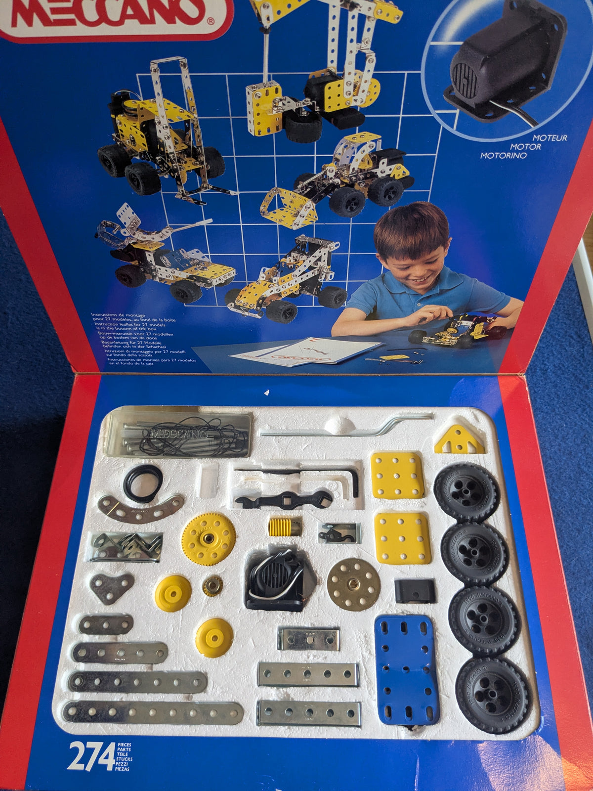 Meccano 030402 Motorised Metal Construction Kit c.1992