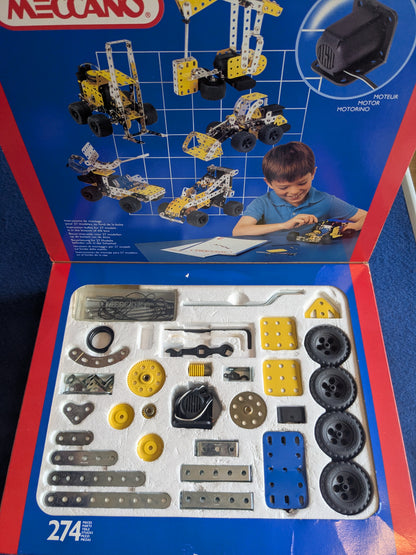 Meccano 030402 Motorised Metal Construction Kit c.1992
