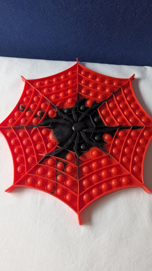 Large Spiderman web fidget popper