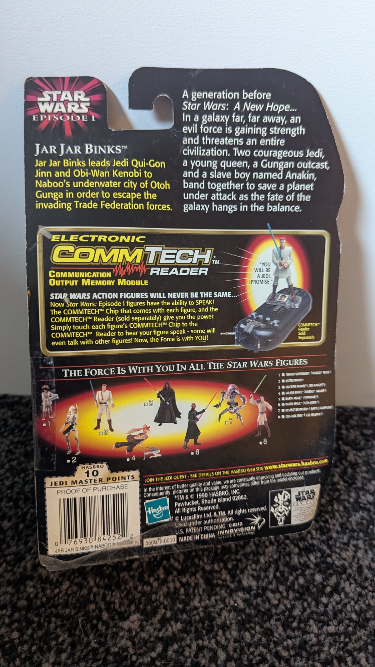 Star Wars Episode 1: Jar Jar Binks Action Figure with CommTalk Chip