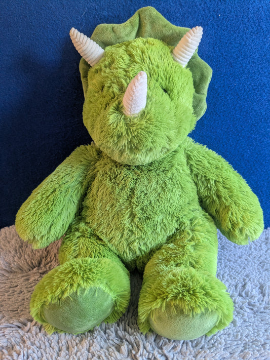Large Green Triceratops Plush