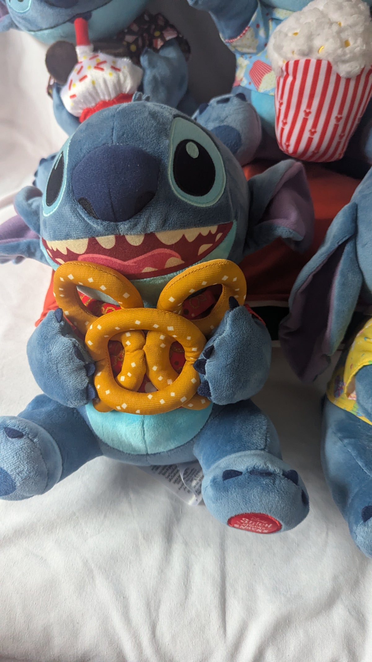 Stitch Attacks Snacks 12" 5 Plush Bundle