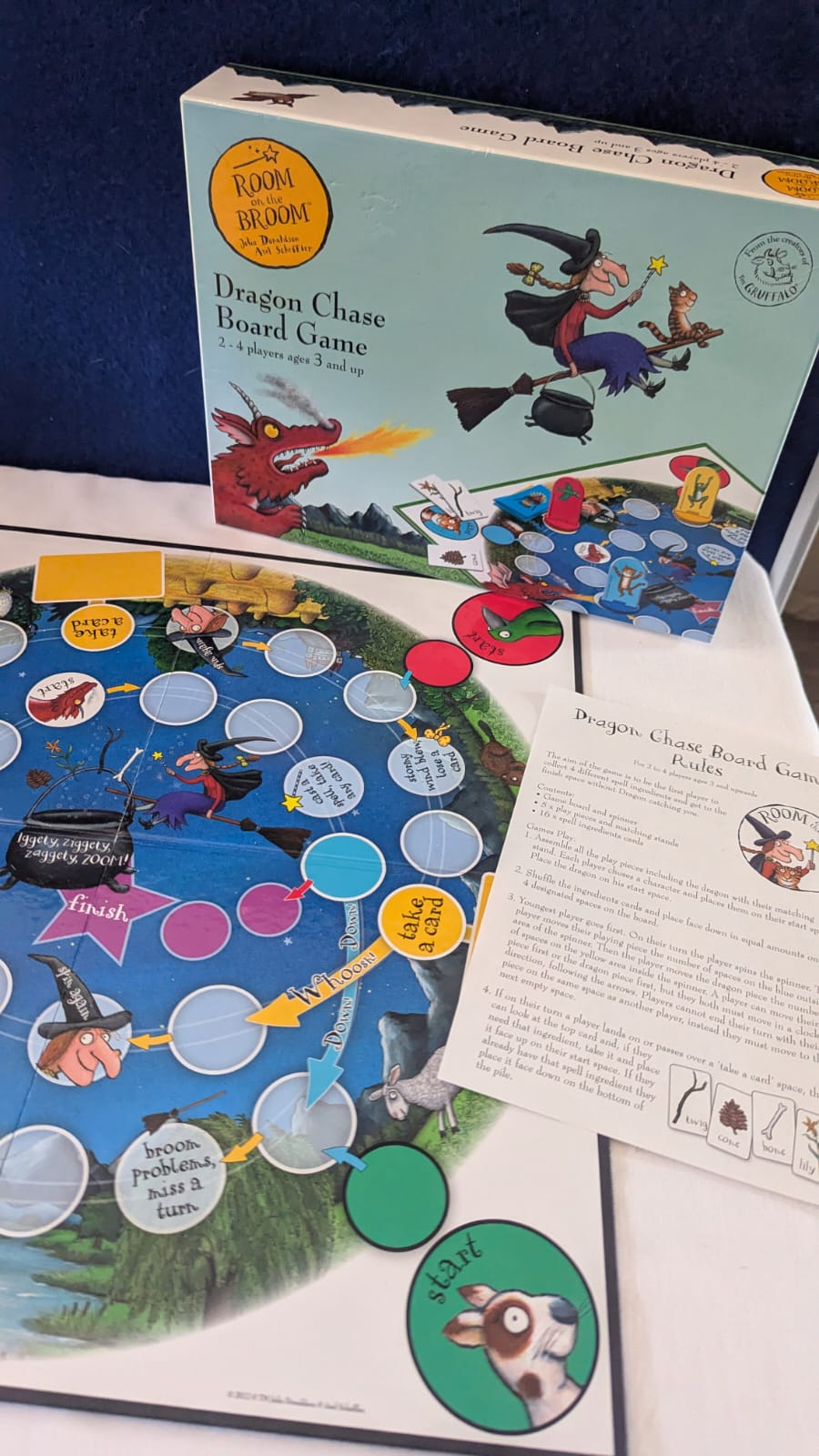 Room on the Broom: Dragon Chase Board Game