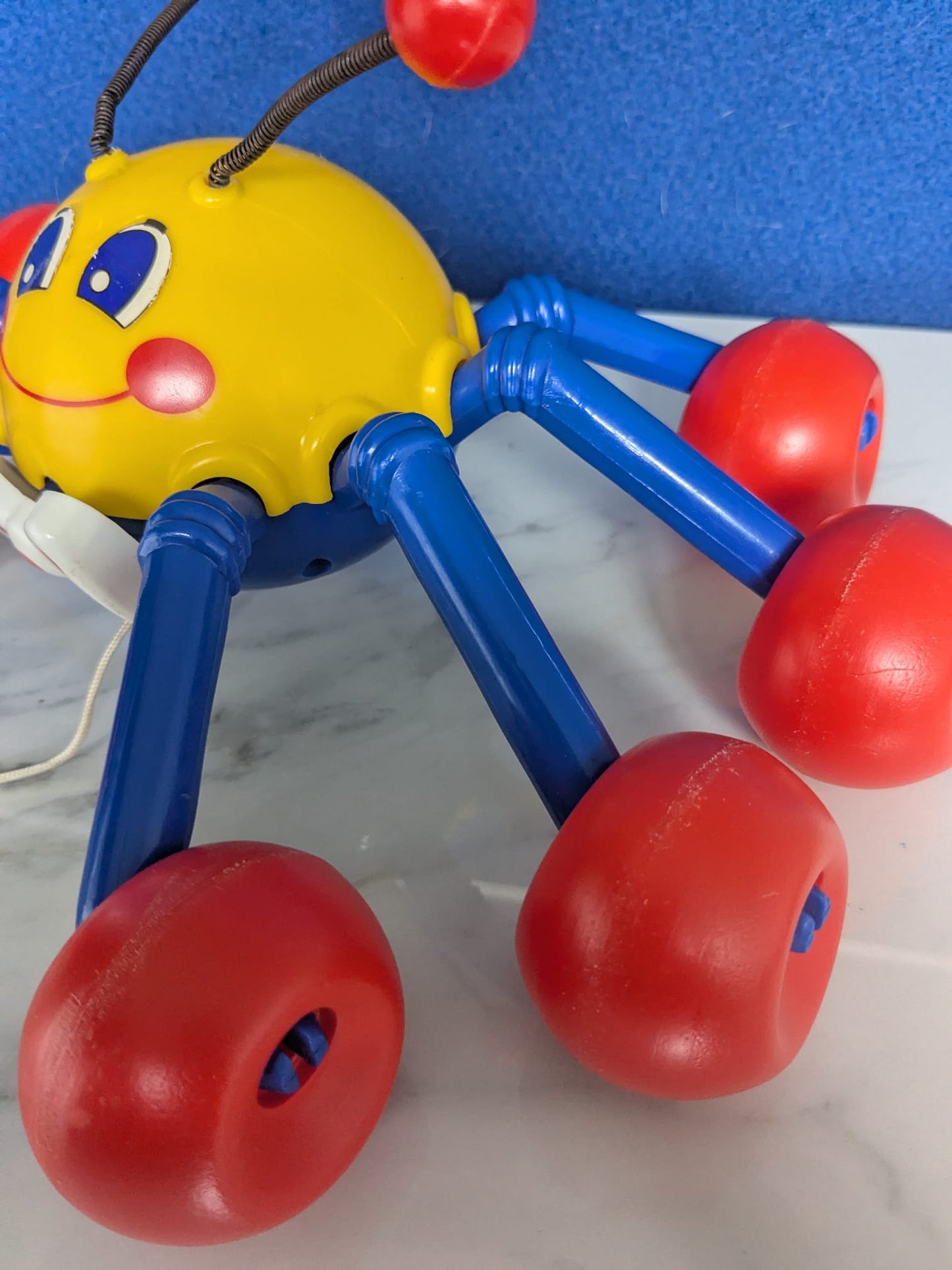 Vintage Kiddicraft 1980s Spider Pull Along