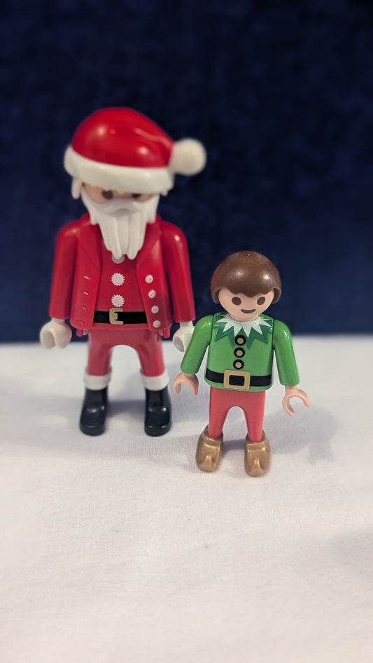 Playmobil Santa & Elf Figure Bundle
