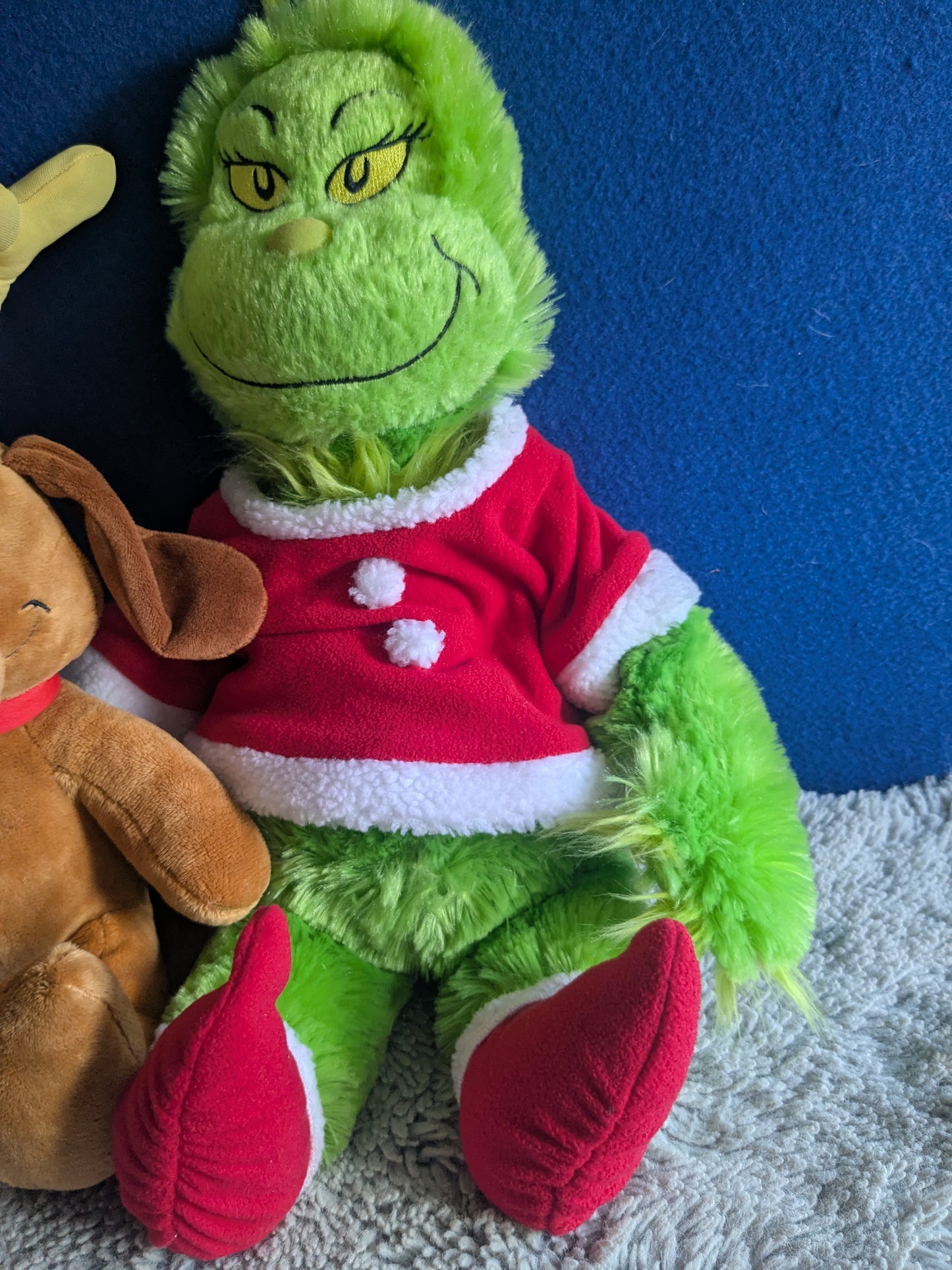 Build a Bear (BaB) The Grinch & Max 20" Plush Christmas Bundle