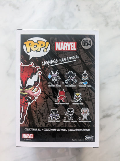 Funko Pops! 654 Marvel Venom Carnage (Carla Unger)
