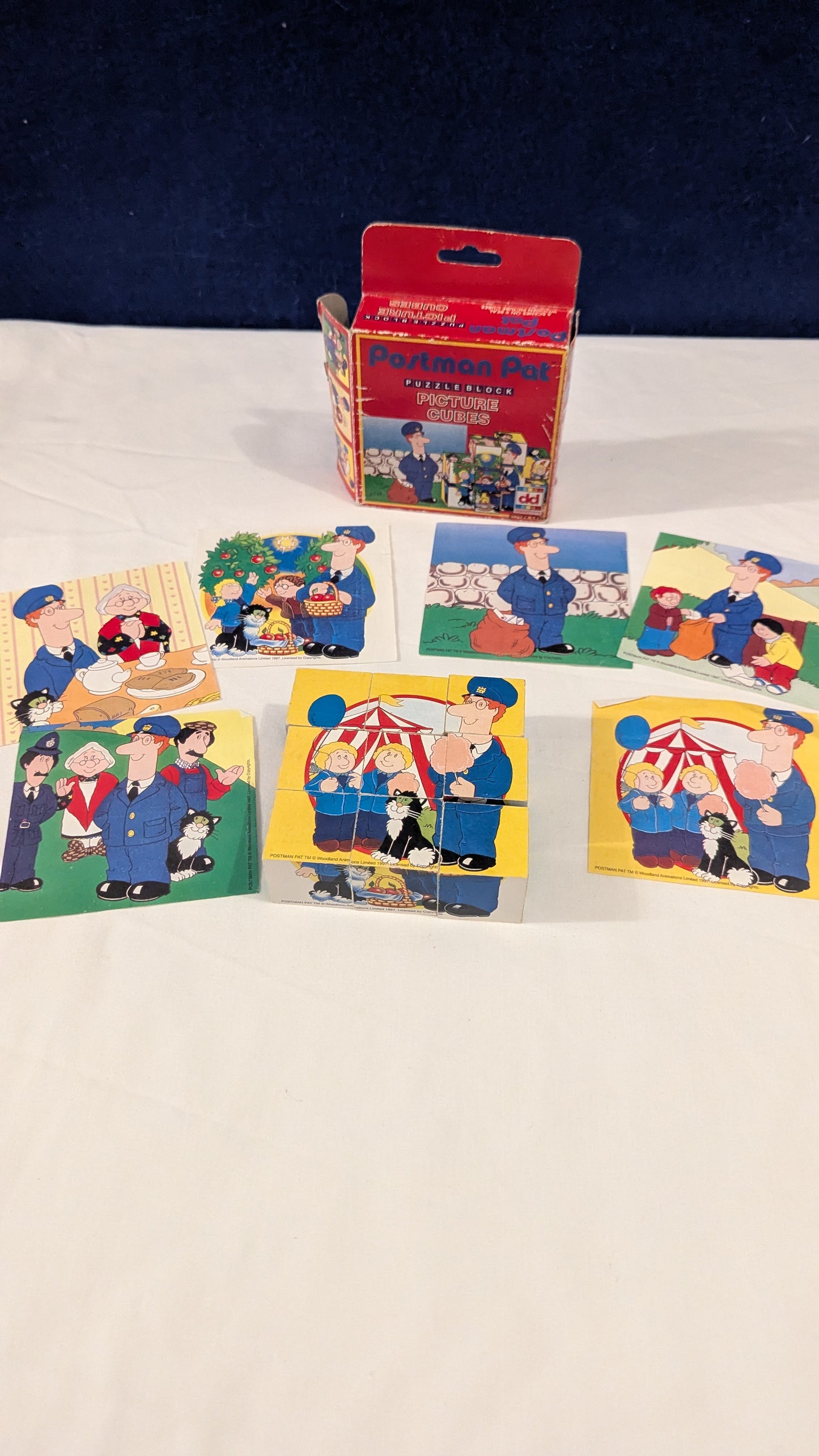 Dekkertoys Postman Pat Picture Puzzle Blocks c.1997