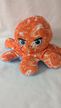 Reversible Octopus Blue/Orange Medium Plush