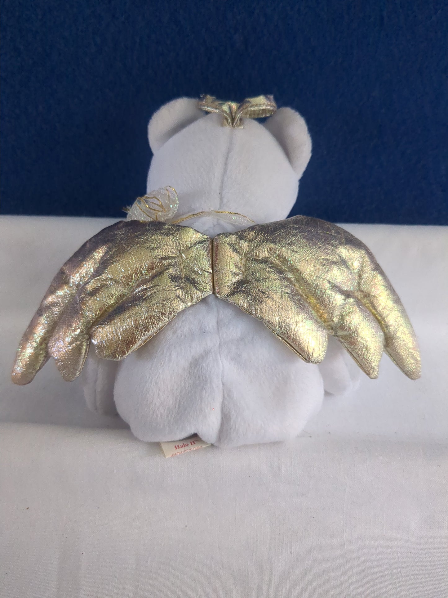 TY Beanies Halo II Engelbär mit goldenen Flügeln