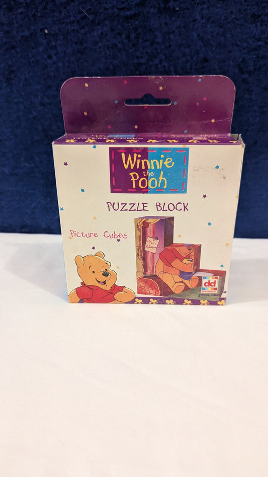 Dekkertoys Winne the Pooh Picture Puzzle Blocks c.1999