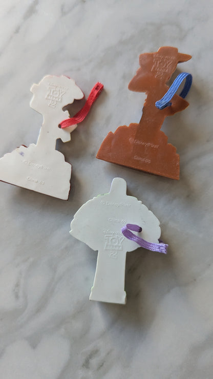 Vintage General Mills Cereal Premium Toy Story 2 Jessie, Woody & Buzz Hangng Ornaments