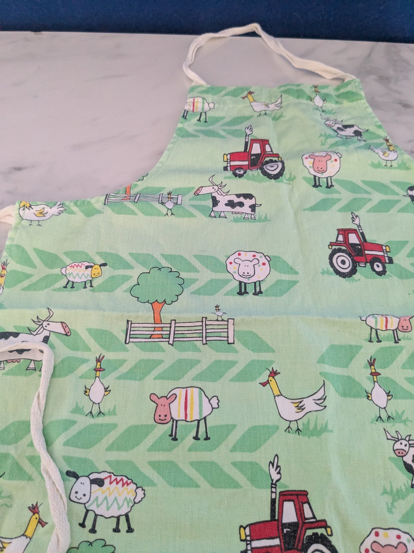 Children's Farmyard Cotton Apron - Up to 5/6 yrs