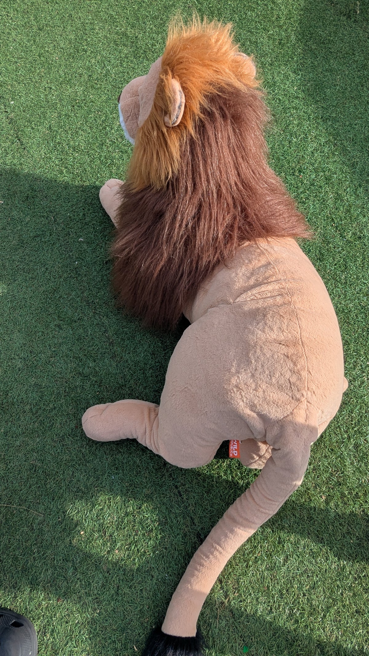 Wild Republic Jumbo Lion Plush Giant Stuffed Animal