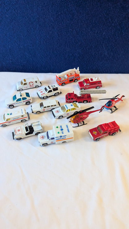 Bundle of emergency services vehicles