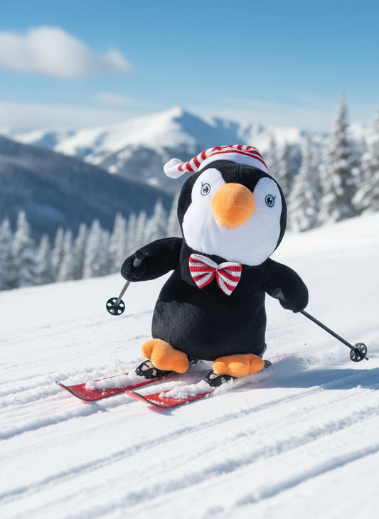 11" Christmas Penguin Plush