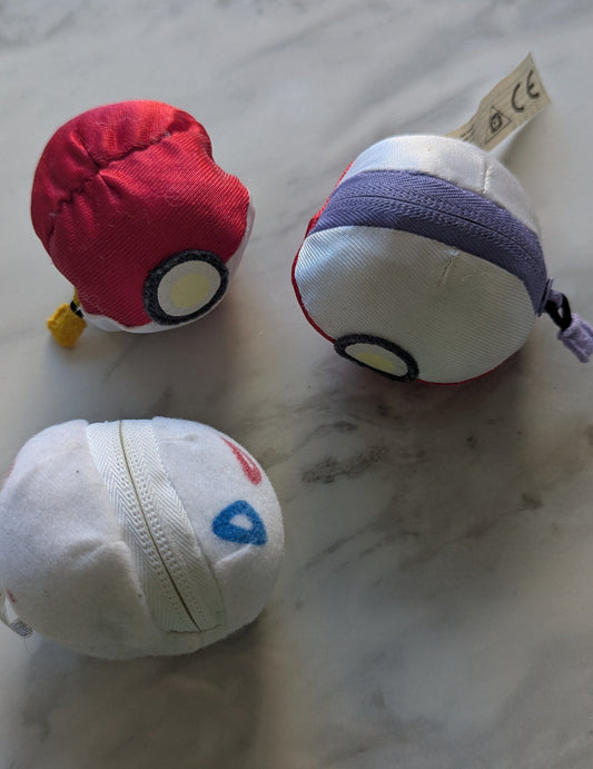 Pokémon Transform Reversible Egg‑Hatch Plushies – Togepi, Gengar & Psyduck (Tomy, 3")