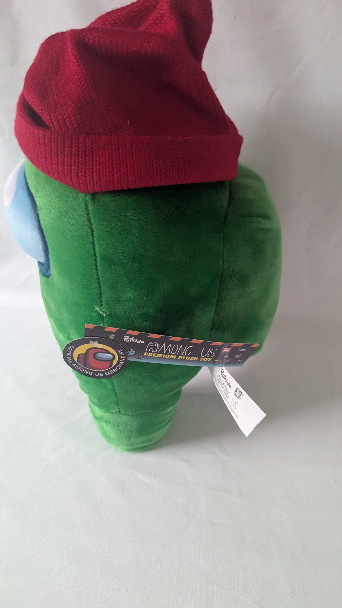 Among Us Green Crewmate with Red Beanie Hat 12" Plush