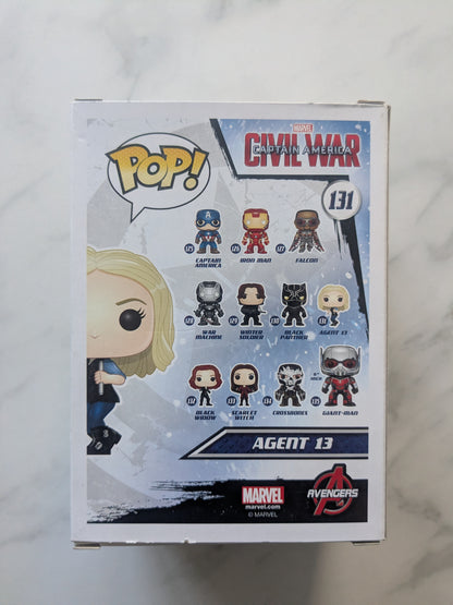 Funko Pops! 131 Marvel Captain America Civil War Agent 13