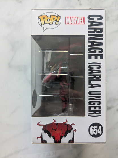 Funko Pops! 654 Marvel Venom Carnage (Carla Unger)