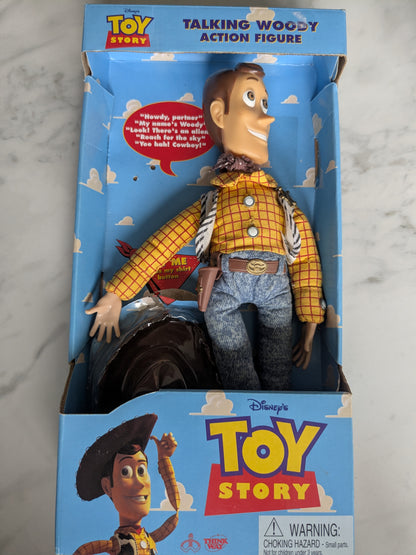 Vintage Thinkway Toy Story Talking Woody Action Figure 2001-2003 Button Activated
