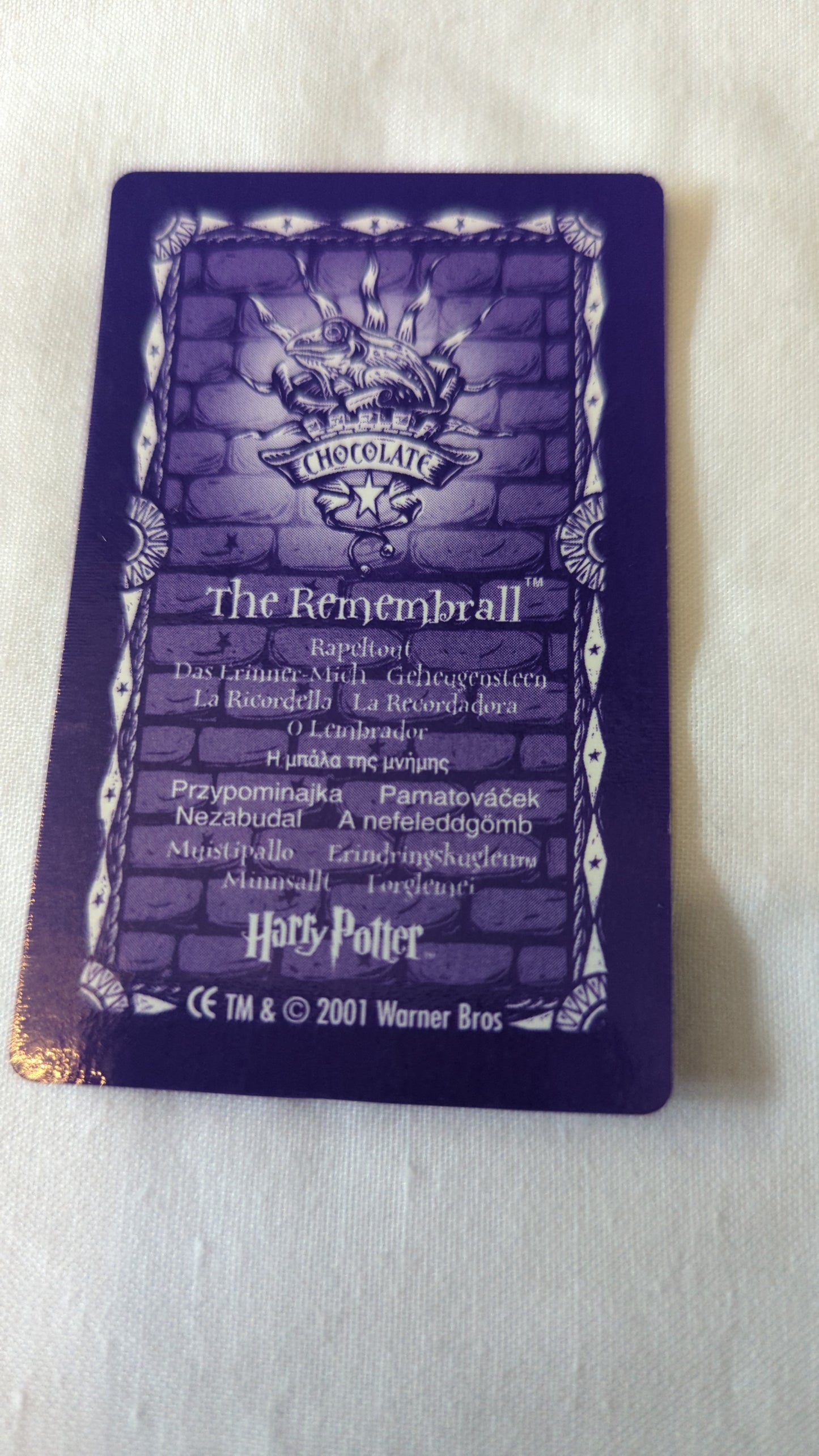Harry Potter Chocolate Frog Cards