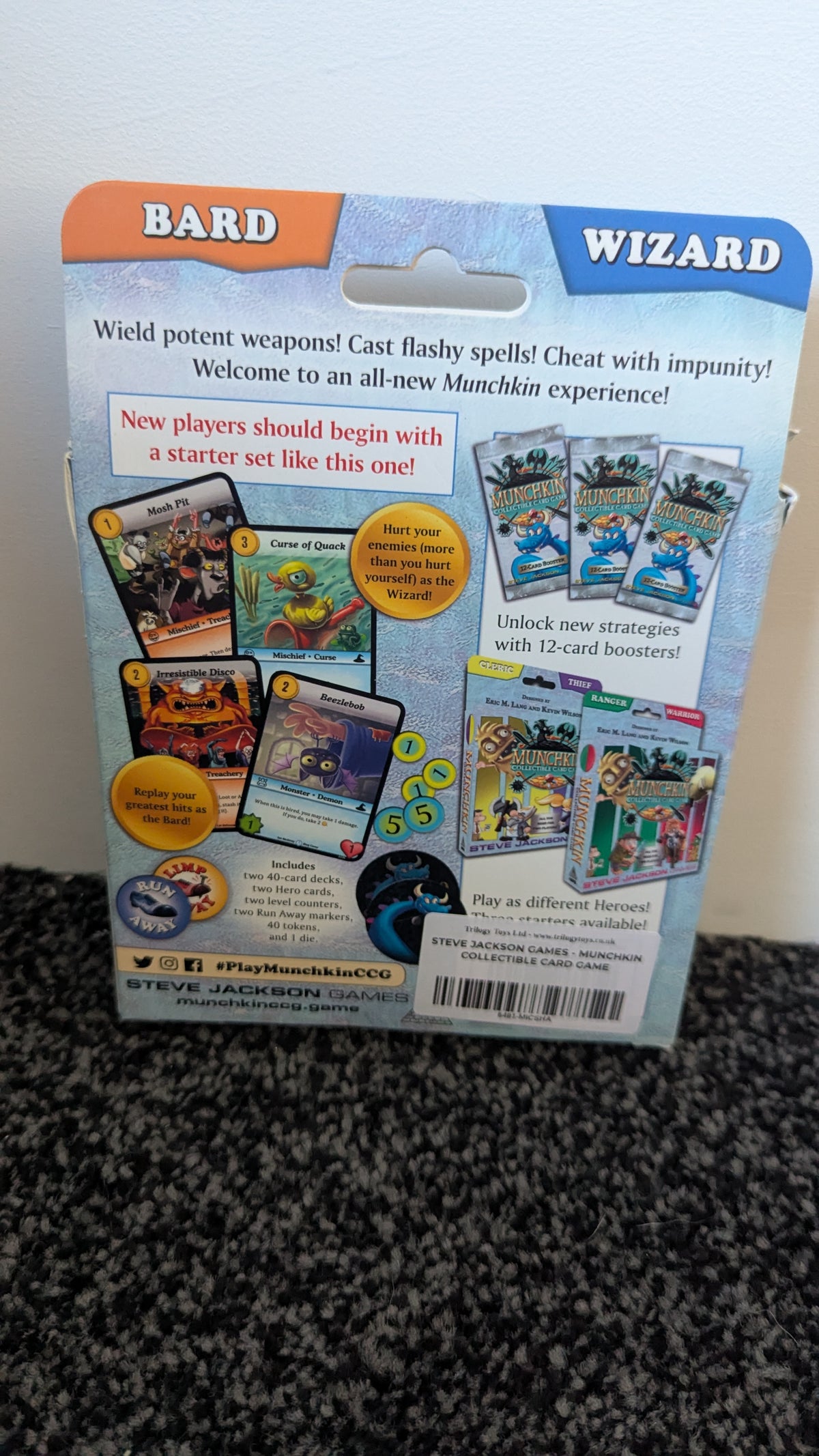 Munchkin Collectible Card Game- Wizard And Bard Starter Set