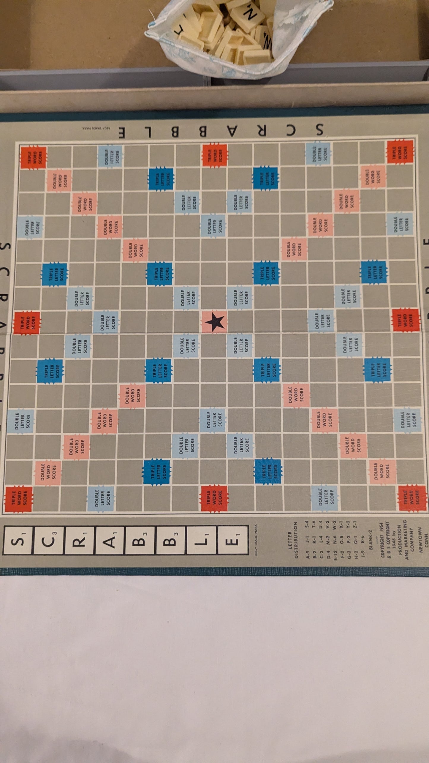 Spears Games Vintage Scrabble c.1950