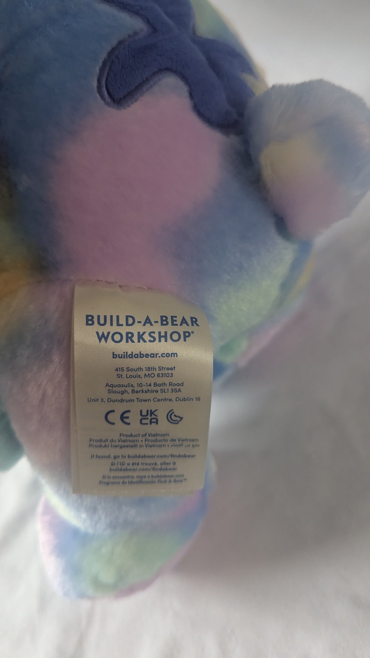 Disney Spring Tie-Dye Stitch 15" Plush with Scrump