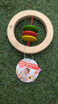 E0002AE Wooden Twirler Rattle