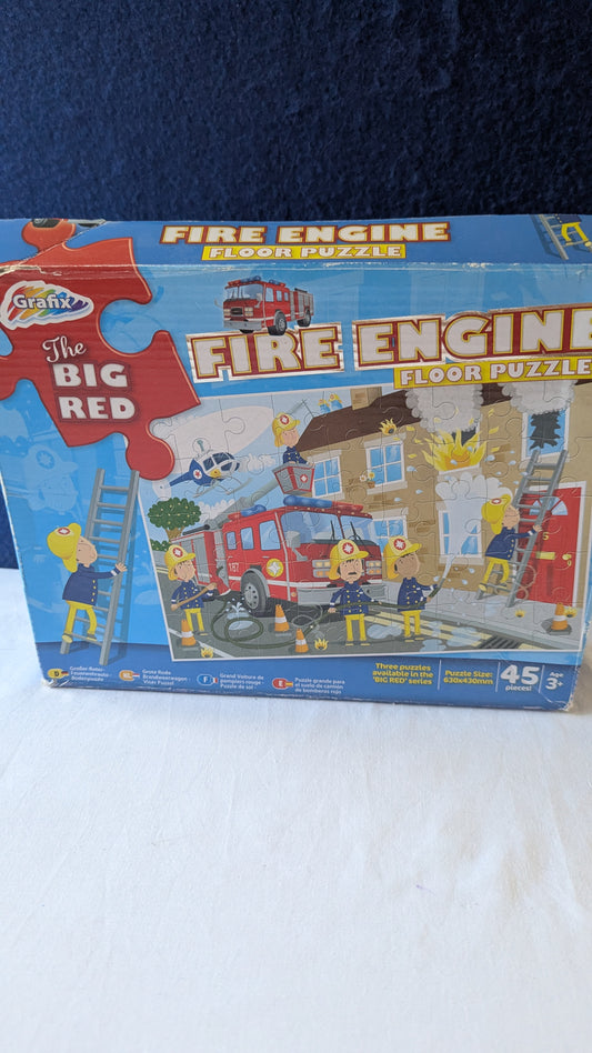 Grafix The Big Red Fire Engine Floor Puzzle
