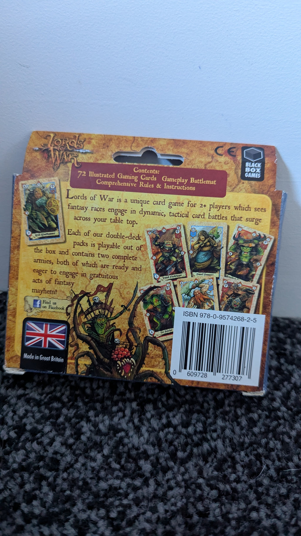Lords of War: Orcs versus Dwarves Gaming Cards