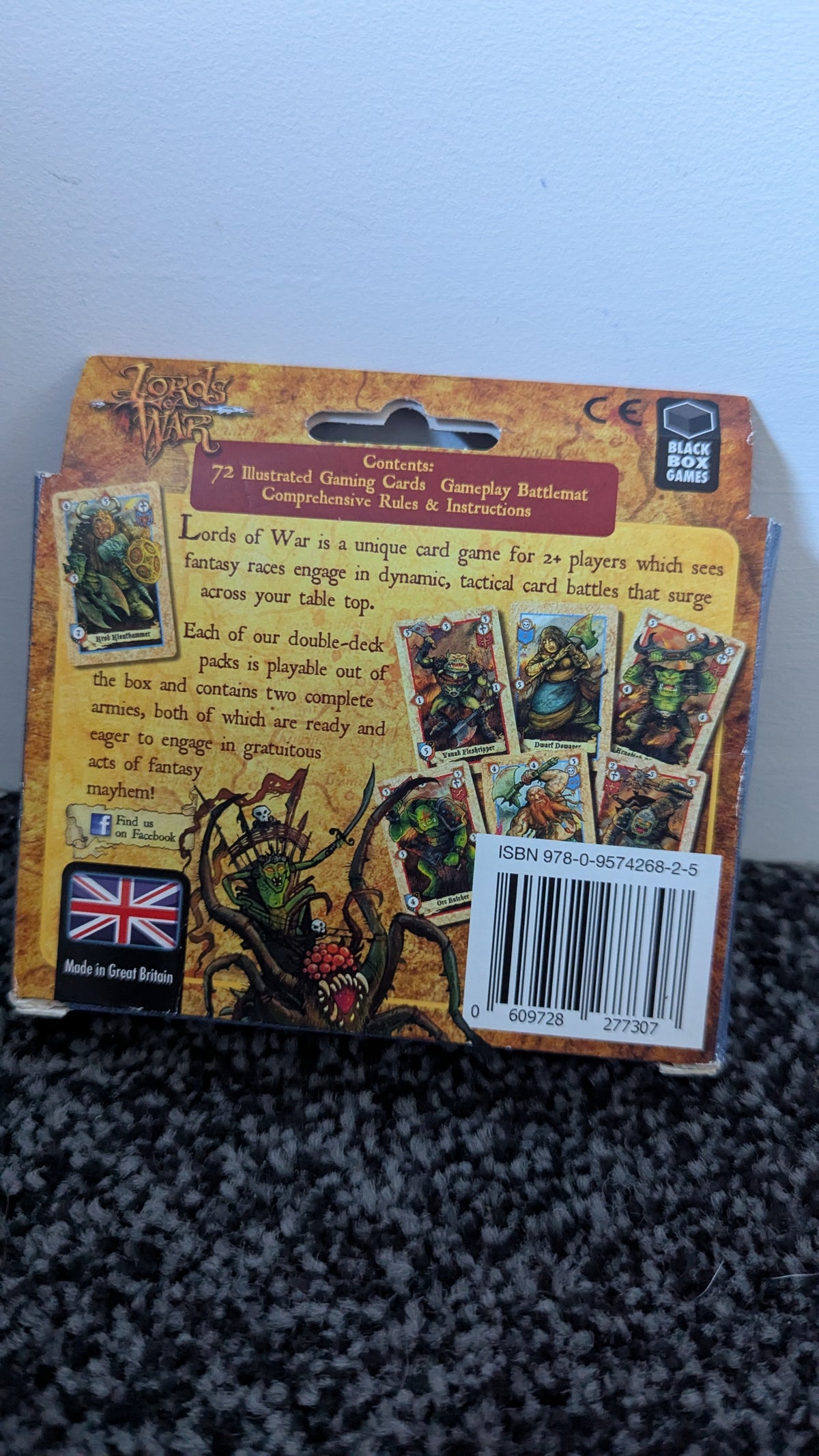 Lords of War: Orcs versus Dwarves Gaming Cards